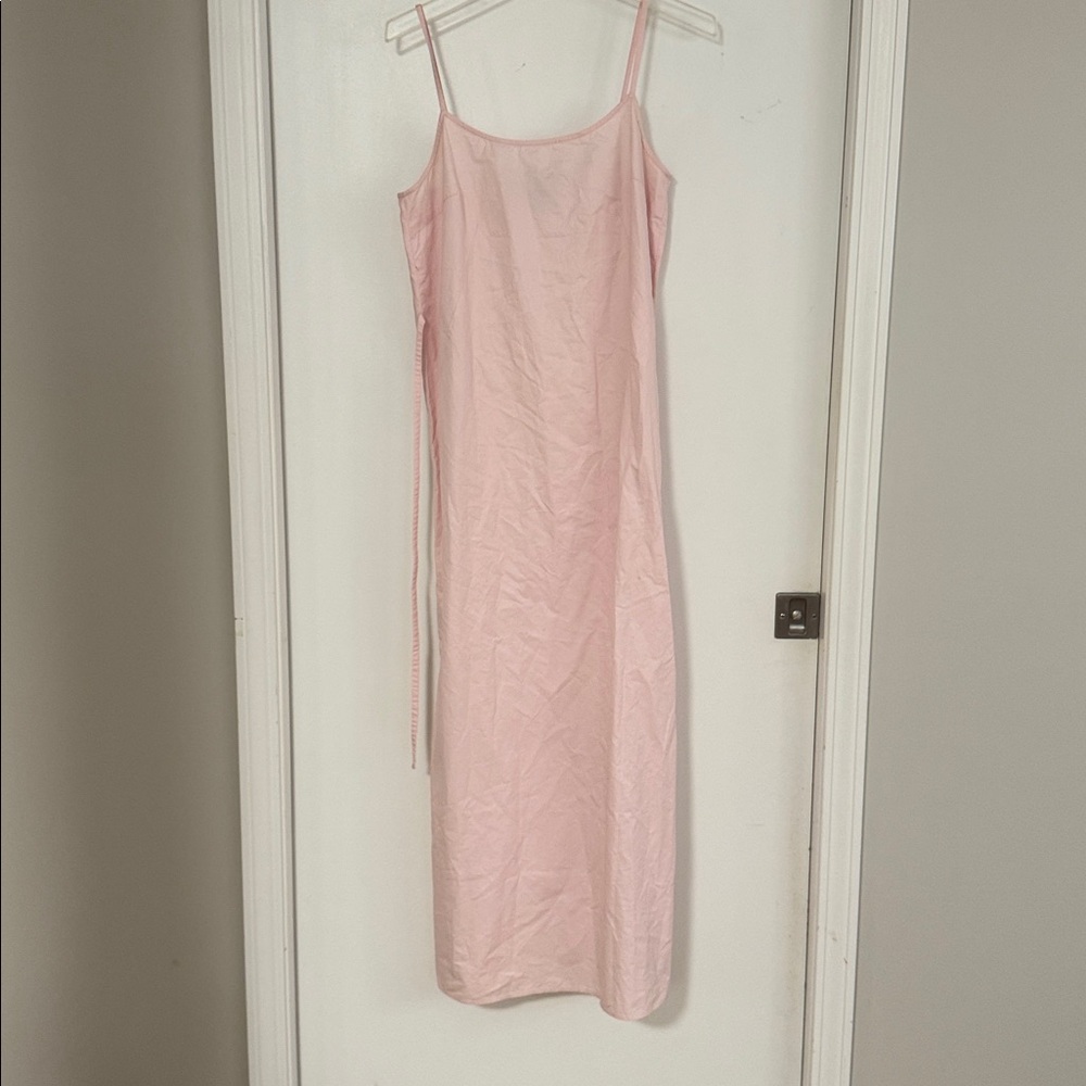 DKNY essentials 100% cotton Pink tank Dress size small